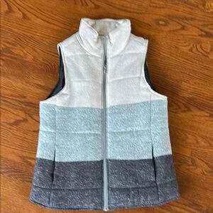 Staccato Cream & Gray Knit vest